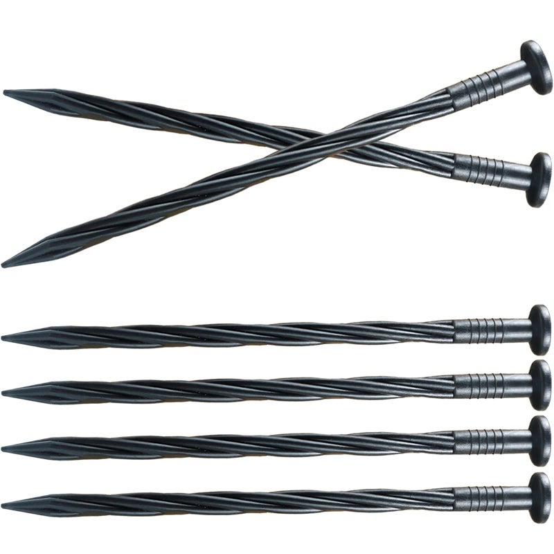 Yowlieu 30 Pcs Spiral Landscape Anchoring Spikes  8 Inch Landscaping Fabric Edging Anchoring Stakes Plastic Edging Nails Nylon Garden Lawn Yard Spikes - Image 1